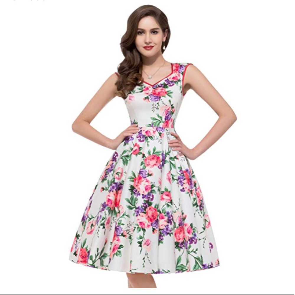 Vintage Floral Dress